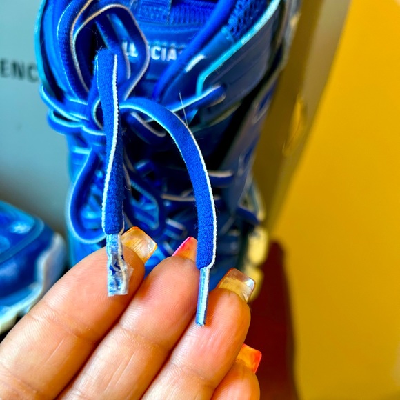 Balenciaga Faded Blue Track Sneakers - Picture 8 of 9